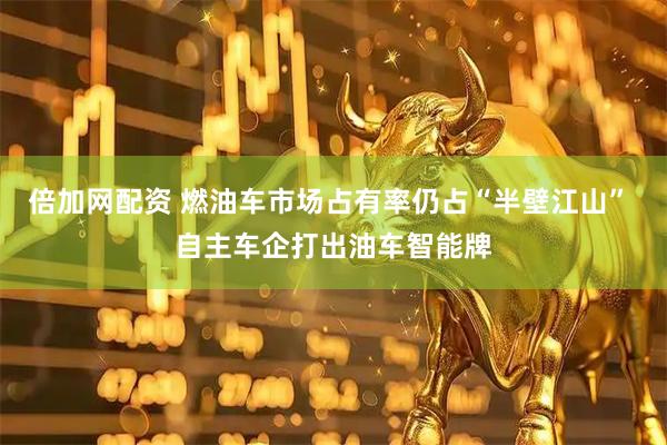 倍加网配资 燃油车市场占有率仍占“半壁江山” 自主车企打出油车智能牌
